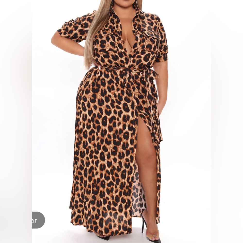 Leopard print dress